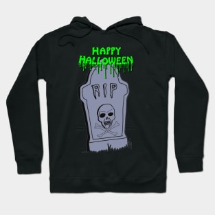 Happy Halloween RIP - Green Hoodie